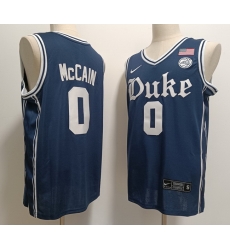 Men Royal Duke Navy Blue Devils Jared McCain #0 Stitched Basketball Jersey