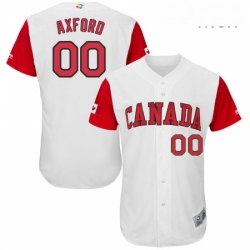 Mens Canada Baseball Majestic 00 John Axford White 2017 World Baseball Classic Authentic Team Jersey