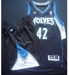 Minnesota Timberwolves 42 Kevin Love Black Revolution 30 Swingman NBA Suits