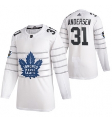 Maple Leafs 31 Frederik Andersen White 2020 NHL All Star Game Adidas Jersey