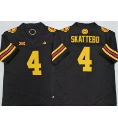 Men Arizona State Sun Devils 4 Cam Skattebo Black 2025 F U S E Vapor Limited Stitched Jersey Men Arizona State Sun Devils 4 Cam Skattebo Black 2025 F U S E Vapor Limited Stitched Jersey