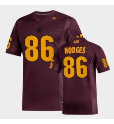 Men Arizona State Sun Devils Curtis Hodges Replica Maroon Football Jersey