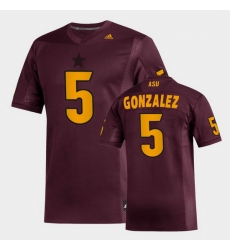 Men Arizona State Sun Devils Zane Gonzalez Replica Maroon Football Jersey