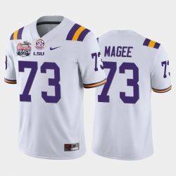 LSU Tiger Adrian Magee White Home Men'S Jersey