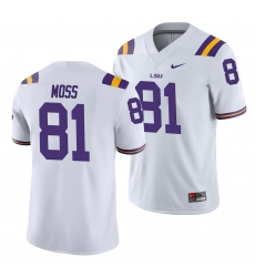 LSU Tiger Thaddeus Moss White College Football Men'S Jersey