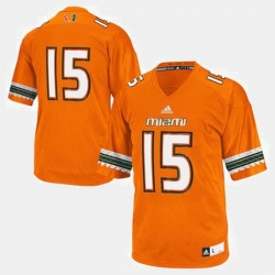 Men Miami Hurricanes College Football Orange Jersey