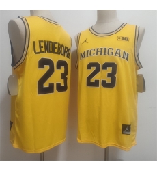 Men Michigan Wolverines Yaxel Lendeborg Yellow Vapor Limited Stitched Football Jersey Men Michigan Wolverines Yaxel Lendeborg Yellow Vapor Limited Stitched Football Jersey