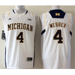 Michigan Wolverines Chris Webber Big Ten Regular Season White Jersey