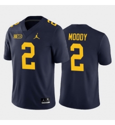 Michigan Wolverines Jake Moody Navy Home Men'S Jersey