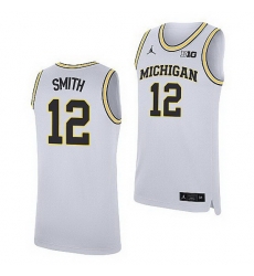 Michigan Wolverines Mike Smith White Replica Jersey