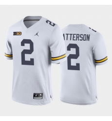 Michigan Wolverines Shea Patterson White Away Men'S Jersey