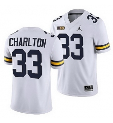 Michigan Wolverines Taco Charlton White Nfl Alumni Men Jersey