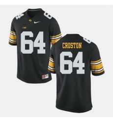 Cole Croston Black Iowa Hawkeyes Alumni Football Game Jersey