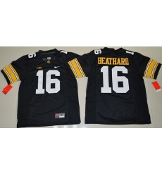 Iowa Hawkeyes 16 C J  Beathard Black College Football Jersey