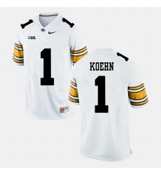 Marshall Koehn White Iowa Hawkeyes Alumni Football Game Jersey