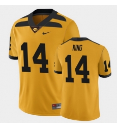 Men Iowa Hawkeyes Desmond King College Football Gold Alternate Game Jersey