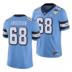 North Carolina Tar Heels Brian Anderson Carolina Blue 2021 Orange Bowl Game Jersey