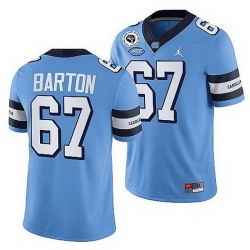 North Carolina Tar Heels Harris Barton Blue College Football Alumni Jersey