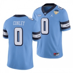 North Carolina Tar Heels Ja'Qurious Conley Carolina Blue 2021 Orange Bowl Game Jersey