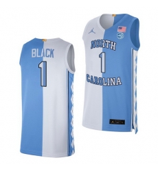 North Carolina Tar Heels Leaky Black 2021 Blue White Split Edition Special Jersey