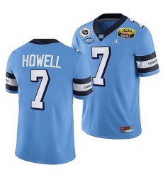 North Carolina Tar Heels Sam Howell Blue 2021 Duke'S Mayo Bowl Cfp Jersey