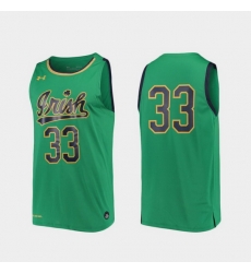 Men Notre Dame Fighting Irish Kelly Green Replica College Basketball Under Armour Jersey