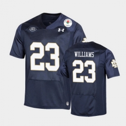 Men Notre Dame Fighting Irish Kyren Williams 2021 Rose Bowl Navy College Football Jersey