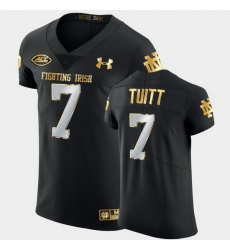 Men Notre Dame Fighting Irish Stephon Tuitt Golden Edition Black Authentic Jersey