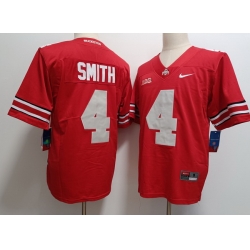 Men Ohio State Buckeyes Jeremiah Smith #4 Red Vapor Limited Stitched NCAA Football Jersey