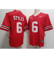 Men Ohio State Buckeyes Sonny Styles #6 Red F U S E Stitched NCAA Football Jersey