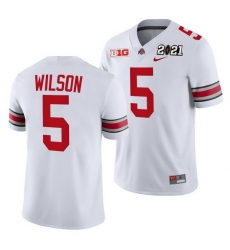 Ohio State Buckeyes Garrett Wilson White 2021 Sugar Bowl Champions College Football Playoff College Football Playoff Jersey 0