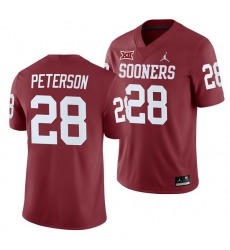 Oklahoma Sooners Adrian Peterson Crimson College Football Men'S Jersey