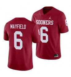 Oklahoma Sooners Baker Mayfield Crimson Alumni Men'S Jersey