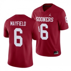 Oklahoma Sooners Baker Mayfield Crimson Alumni Men'S Jersey