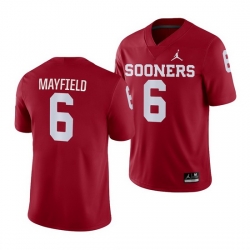 Oklahoma Sooners Baker Mayfield Crimson Game Men'S Jersey