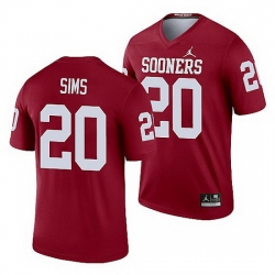 Oklahoma Sooners Billy Sims Crimson Legend Men'S Jersey