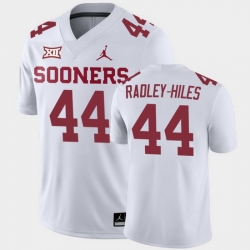 Oklahoma Sooners Brendan Radley Hiles White Away Men'S Jersey