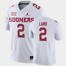 Oklahoma Sooners Ceedee Lamb White Away Men'S Jersey