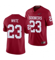 Oklahoma Sooners Dashaun White Crimson College Football Men'S Jersey