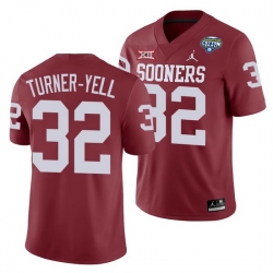 Oklahoma Sooners Delarrin Turner Yell Crimson 2020 Cotton Bowl Classic College Football Jersey