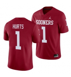 Oklahoma Sooners Jalen Hurts Crimson Alumni Men'S Jersey