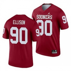 Oklahoma Sooners Josh Ellison Crimson Legend Men'S Jersey