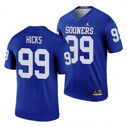 Oklahoma Sooners Marcus Hicks Blue Legend Men'S Jersey