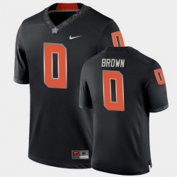 Men Oklahoma State Cowboys Ld Brown College Football Black Game Jersey