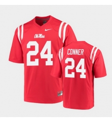 Men Ole Miss Rebels Snoop Conner College Football Red Game Jersey