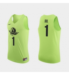 Men Oregon Ducks Bol Bol Apple Green Authentic College Basketball Jersey 0A