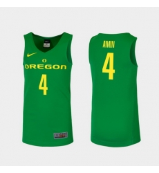 Men Oregon Ducks Ehab Amin Green Replica College Basketball Jersey