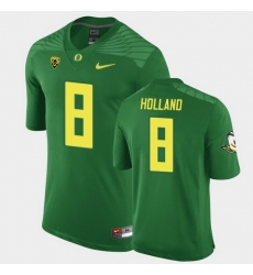 Men Oregon Ducks Jevon Holland Replica Green Game Football Jersey