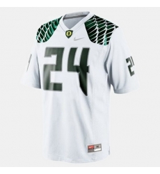 Men Oregon Ducks Kenjon Barner College Football White Jersey