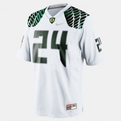 Men Oregon Ducks Kenjon Barner College Football White Jersey